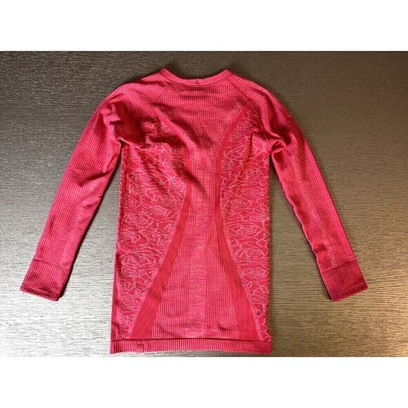 LULULEMON Rest Less Pullover Size 2 Heathered Boom Juice Pink Long Sleeve Run - Picture 4 of 5